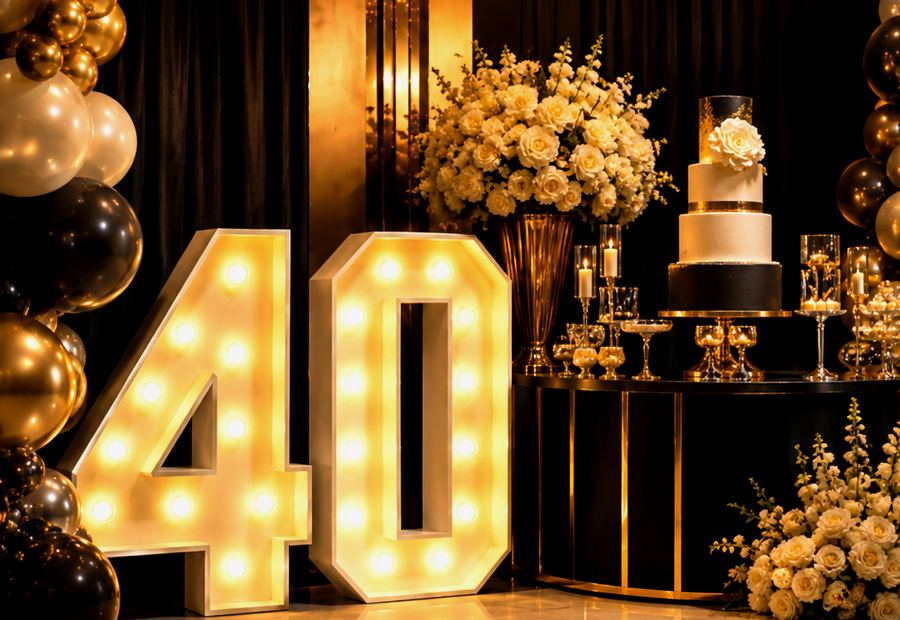 Oversized Birthday Number Rentals for Apartment Clubhouses and Community Rooms
