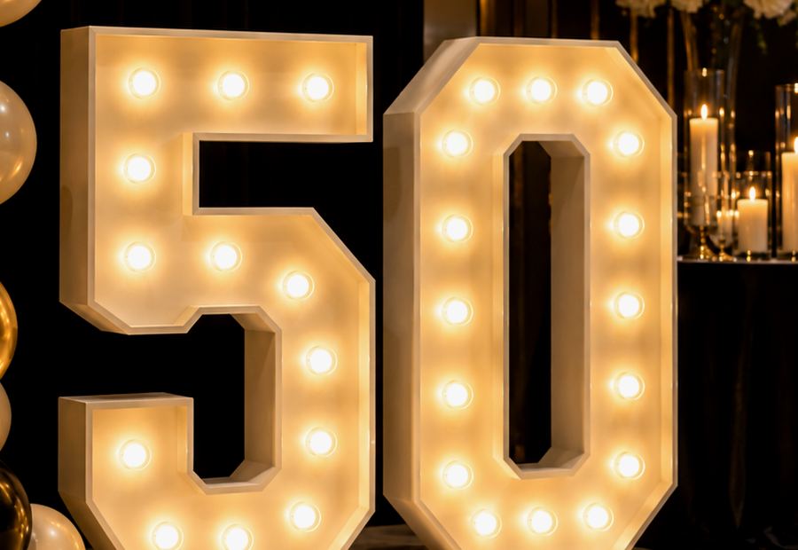 Marquee Number Rentals for Photo-Ready Event Setups